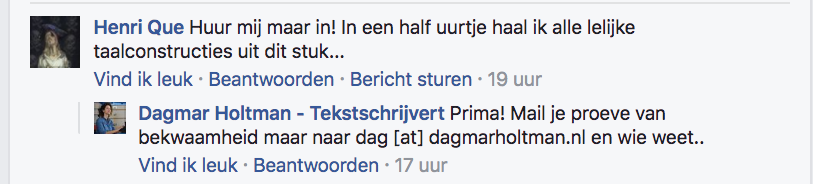 facebook-advertentie-reactie-tekstschrijver