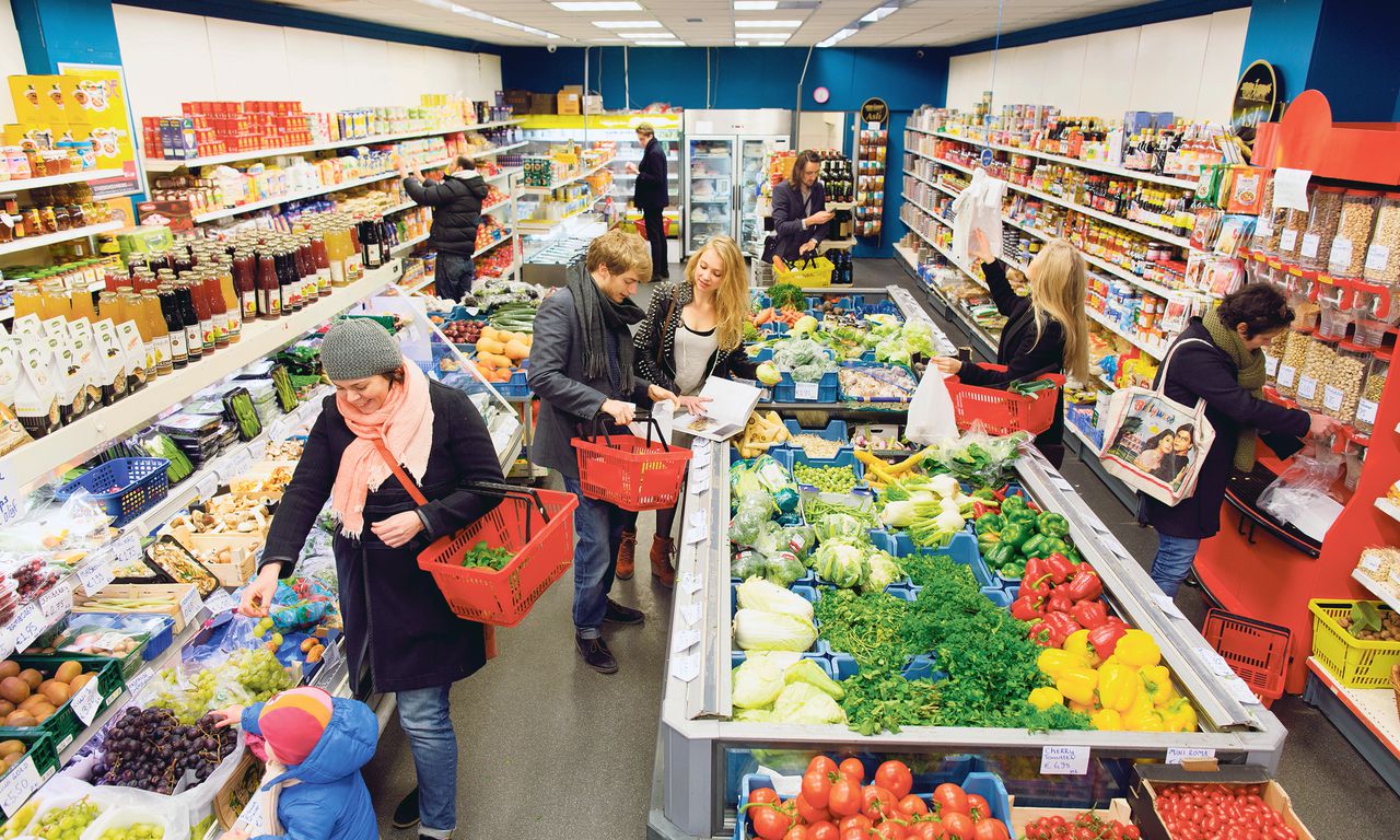 Turkse supermarkt tekstschrijver