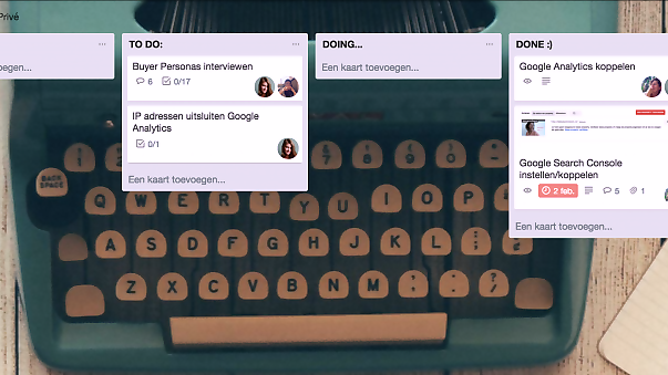 Productiviteit en online tools - Borden aanmaken met Trello